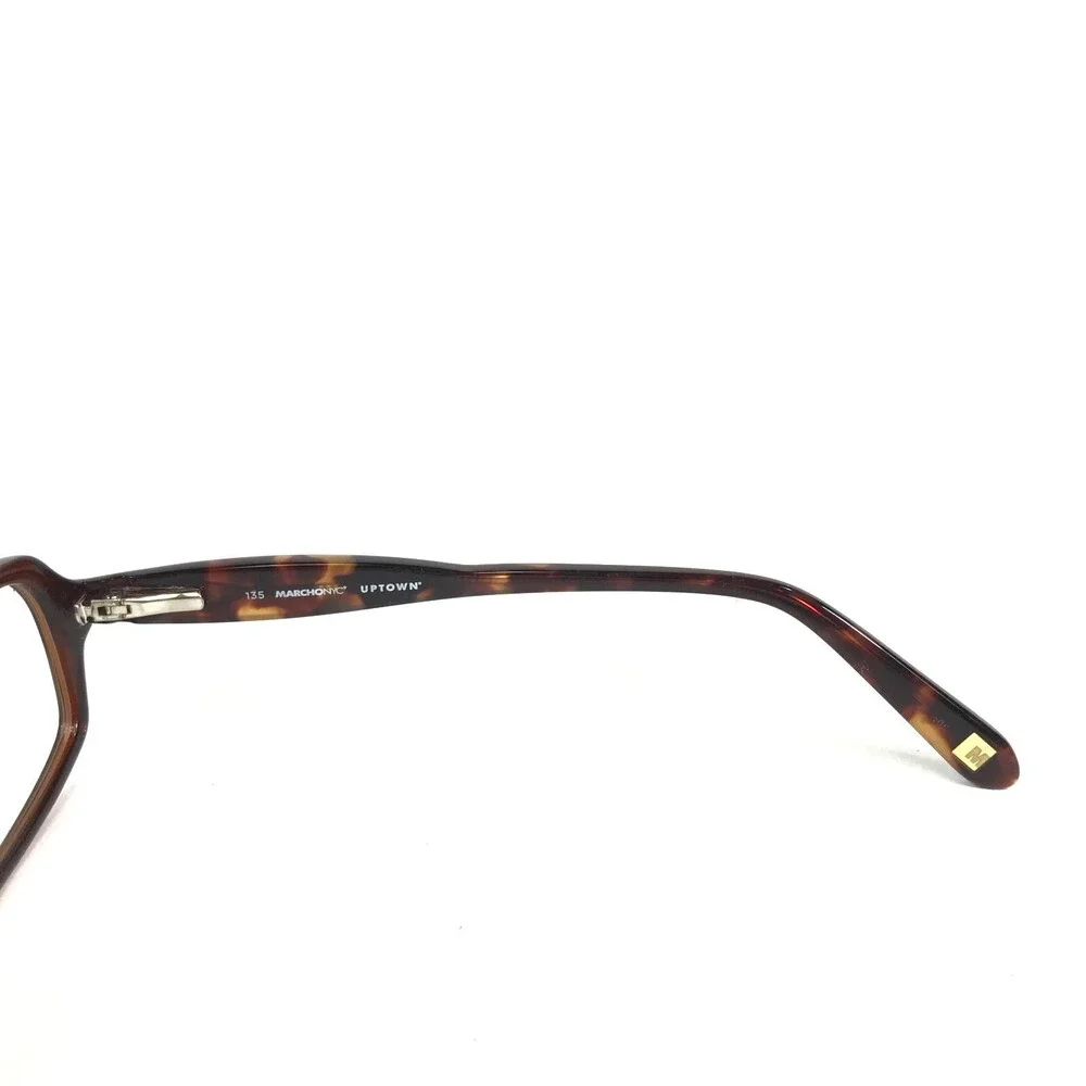 Marchon NYC Eyeglasses Frames WHITNEY 216 Brown Rectangular Full Rim 52-16-135